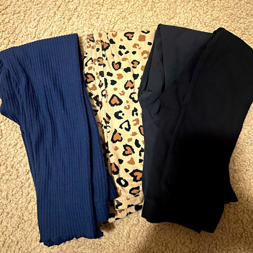 4 pairs of girls leggings size 6/6x
